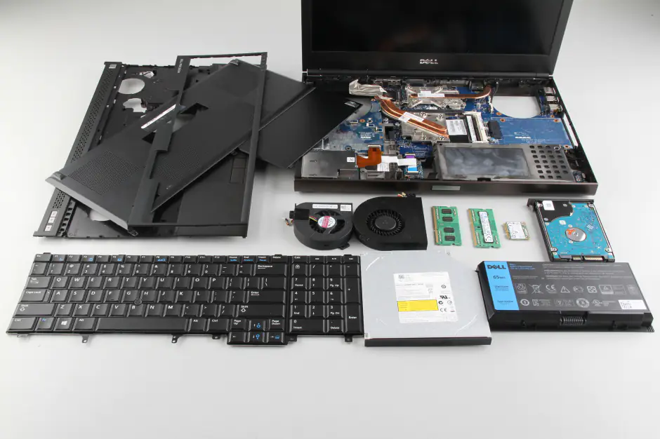 Dell Precision M4800 internal parts